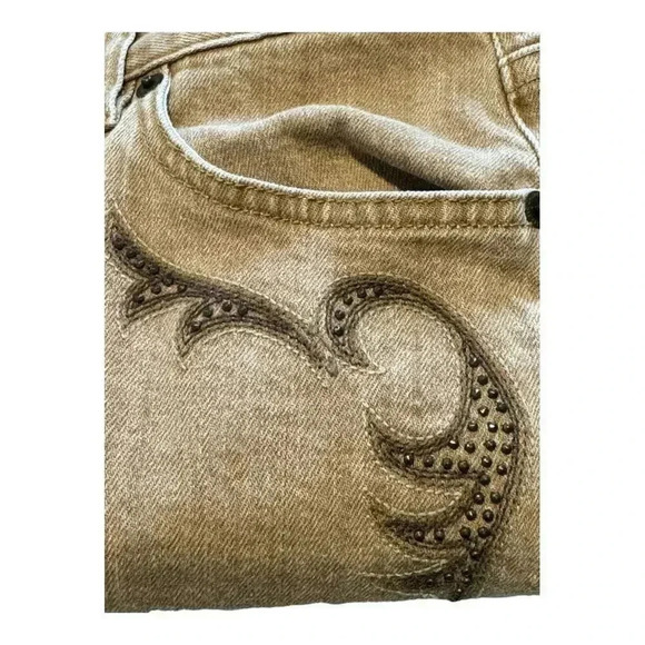 Lauren Ralph Lauren Tan Boot Cut Jeans - Picture 6 of 7